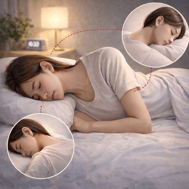 잘못된 수면 자세로 거북목