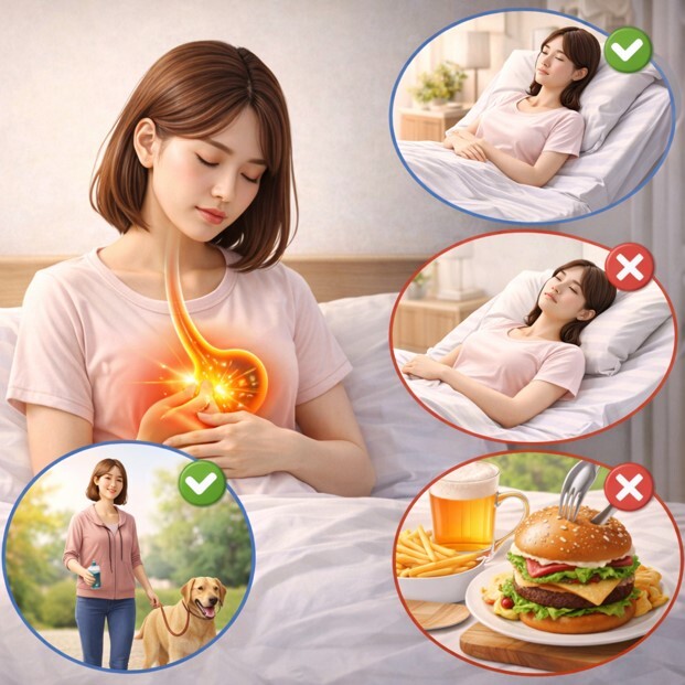 역류성 식도염 증상 및 피해야 할 음식